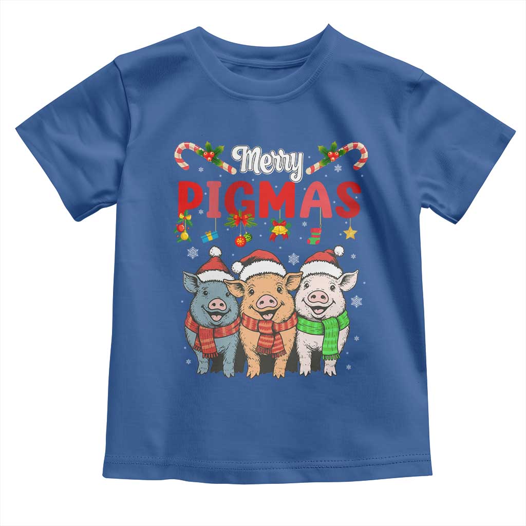 Funny Merry Pigmas Toddler T Shirt Christmas Pigs Farm Gift - Wonder Print Shop