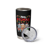Funny Merry Pigmas Tumbler Cup Christmas Pigs Farm Gift - Wonder Print Shop