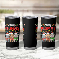 Funny Merry Pigmas Tumbler Cup Christmas Pigs Farm Gift - Wonder Print Shop