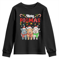 Funny Merry Pigmas Youth Sweatshirt Christmas Pigs Farm Gift - Wonder Print Shop