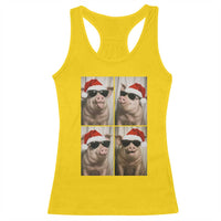 Cute Pig Christmas Selfie Racerback Tank Top Funny Holiday Photobooth Gift - Wonder Print Shop