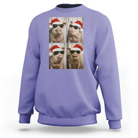 Cute Pig Christmas Selfie Sweatshirt Funny Holiday Photobooth Gift - Wonder Print Shop