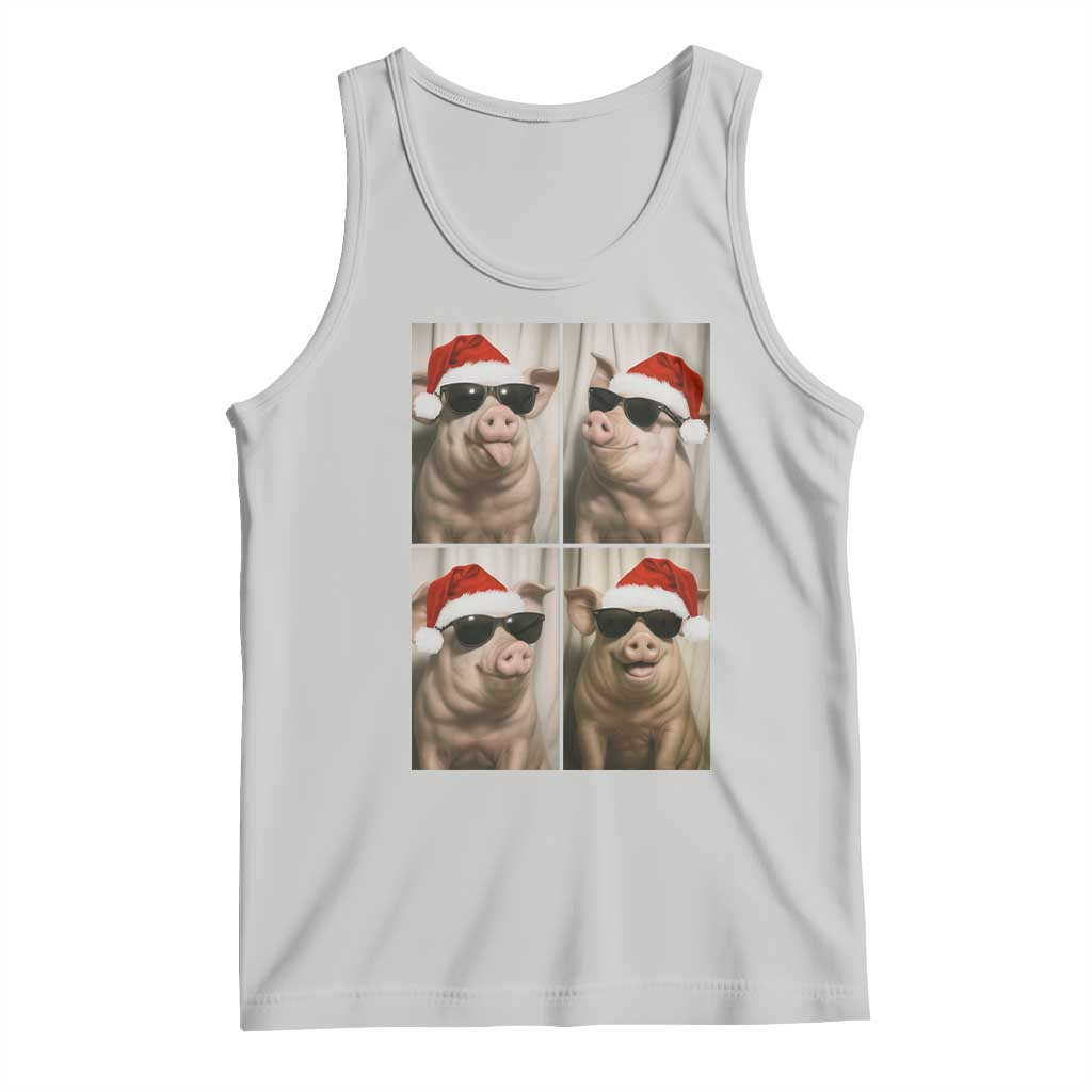 Cute Pig Christmas Selfie Tank Top Funny Holiday Photobooth Gift - Wonder Print Shop