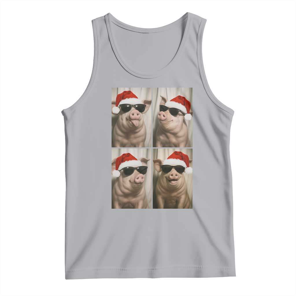 Cute Pig Christmas Selfie Tank Top Funny Holiday Photobooth Gift - Wonder Print Shop
