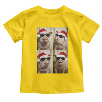 Cute Pig Christmas Selfie Toddler T Shirt Funny Holiday Photobooth Gift - Wonder Print Shop
