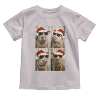 Cute Pig Christmas Selfie Toddler T Shirt Funny Holiday Photobooth Gift - Wonder Print Shop