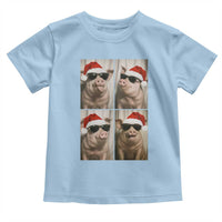 Cute Pig Christmas Selfie Toddler T Shirt Funny Holiday Photobooth Gift - Wonder Print Shop