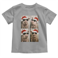 Cute Pig Christmas Selfie Toddler T Shirt Funny Holiday Photobooth Gift - Wonder Print Shop