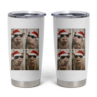 Cute Pig Christmas Selfie Tumbler Cup Funny Holiday Photobooth Gift - Wonder Print Shop