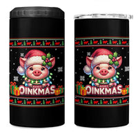 Funny Merry Oinkmas 4 in 1 Can Cooler Tumbler Pig Lover Ugly Christmas Gift - Wonder Print Shop