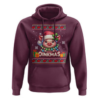 Funny Merry Oinkmas Hoodie Pig Lover Ugly Christmas Gift - Wonder Print Shop