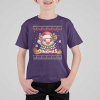 Funny Merry Oinkmas T Shirt For Kid Pig Lover Ugly Christmas Gift - Wonder Print Shop