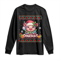Funny Merry Oinkmas Long Sleeve Shirt Pig Lover Ugly Christmas Gift - Wonder Print Shop