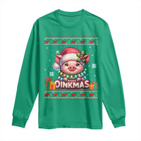 Funny Merry Oinkmas Long Sleeve Shirt Pig Lover Ugly Christmas Gift - Wonder Print Shop