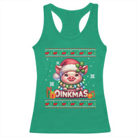 Funny Merry Oinkmas Racerback Tank Top Pig Lover Ugly Christmas Gift - Wonder Print Shop