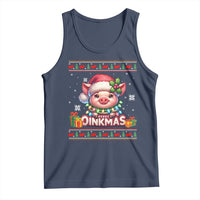 Funny Merry Oinkmas Tank Top Pig Lover Ugly Christmas Gift - Wonder Print Shop