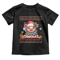 Funny Merry Oinkmas Toddler T Shirt Pig Lover Ugly Christmas Gift - Wonder Print Shop