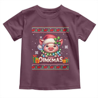 Funny Merry Oinkmas Toddler T Shirt Pig Lover Ugly Christmas Gift - Wonder Print Shop