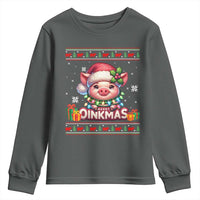 Funny Merry Oinkmas Youth Sweatshirt Pig Lover Ugly Christmas Gift - Wonder Print Shop