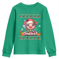Funny Merry Oinkmas Youth Sweatshirt Pig Lover Ugly Christmas Gift - Wonder Print Shop
