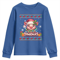 Funny Merry Oinkmas Youth Sweatshirt Pig Lover Ugly Christmas Gift - Wonder Print Shop
