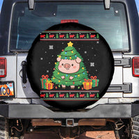 Funny Pig Christmas Tree Ugly Sweater Spare Tire Cover Farm Animal Gift - Wonder Print Shop