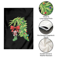 Funny Christmas Pig In Green Hand Naughty Garden Flag Pet Lover Gift - Wonder Print Shop