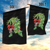 Funny Christmas Pig In Green Hand Naughty Garden Flag Pet Lover Gift - Wonder Print Shop