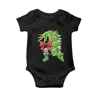 Funny Christmas Pig In Green Hand Naughty Baby Onesie Pet Lover Gift - Wonder Print Shop