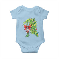 Funny Christmas Pig In Green Hand Naughty Baby Onesie Pet Lover Gift - Wonder Print Shop