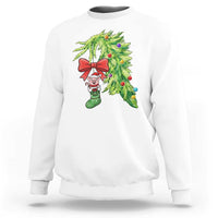 Funny Christmas Pig In Green Hand Naughty Sweatshirt Pet Lover Gift - Wonder Print Shop
