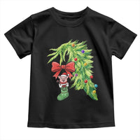 Funny Christmas Pig In Green Hand Naughty Toddler T Shirt Pet Lover Gift - Wonder Print Shop