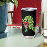 Funny Christmas Pig In Green Hand Naughty Tumbler Cup Pet Lover Gift - Wonder Print Shop