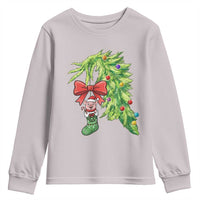 Funny Christmas Pig In Green Hand Naughty Youth Sweatshirt Pet Lover Gift - Wonder Print Shop