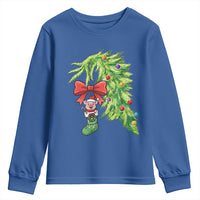 Funny Christmas Pig In Green Hand Naughty Youth Sweatshirt Pet Lover Gift - Wonder Print Shop