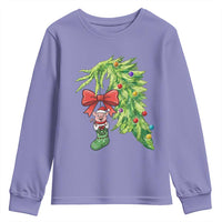 Funny Christmas Pig In Green Hand Naughty Youth Sweatshirt Pet Lover Gift - Wonder Print Shop