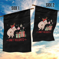 Oinky Holidays Garden Flag Funny Christmas Pig Lover Gift - Wonder Print Shop
