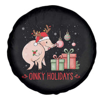 Oinky Holidays Spare Tire Cover Funny Christmas Pig Lover Gift - Wonder Print Shop