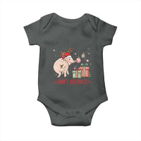 Oinky Holidays Baby Onesie Funny Christmas Pig Lover Gift - Wonder Print Shop