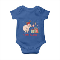 Oinky Holidays Baby Onesie Funny Christmas Pig Lover Gift - Wonder Print Shop