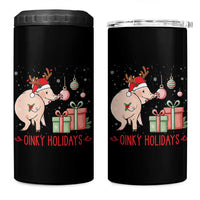 Oinky Holidays 4 in 1 Can Cooler Tumbler Funny Christmas Pig Lover Gift - Wonder Print Shop