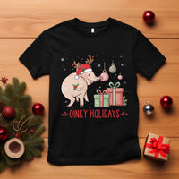 Oinky Holidays T Shirt Funny Christmas Pig Lover Gift - Wonder Print Shop