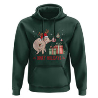 Oinky Holidays Hoodie Funny Christmas Pig Lover Gift - Wonder Print Shop