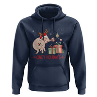 Oinky Holidays Hoodie Funny Christmas Pig Lover Gift - Wonder Print Shop