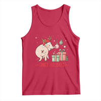 Oinky Holidays Tank Top Funny Christmas Pig Lover Gift - Wonder Print Shop
