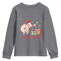 Oinky Holidays Youth Sweatshirt Funny Christmas Pig Lover Gift - Wonder Print Shop