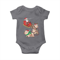 Santa Pig Sleigh Crew Baby Onesie Funny Christmas Pig Lover Gift - Wonder Print Shop
