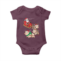 Santa Pig Sleigh Crew Baby Onesie Funny Christmas Pig Lover Gift - Wonder Print Shop
