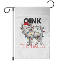 Oink The Halls Garden Flag Funny Christmas Pig Lover Gift - Wonder Print Shop