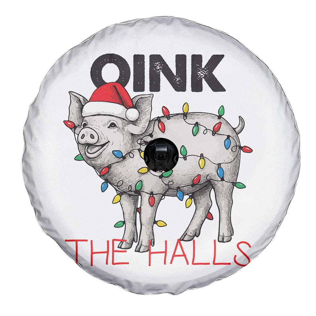 Oink The Halls Spare Tire Cover Funny Christmas Pig Lover Gift - Wonder Print Shop